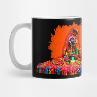 Colorful Praying Buddha Mug